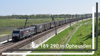 SBB 189 290 komt met GTSshuttle door Opheusden [upl. by Relyhcs]