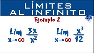 Límites al infinito  Ejemplo 2 [upl. by Anhcar]