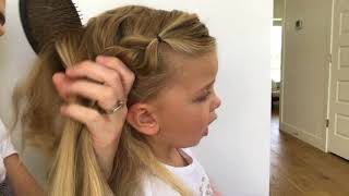 Little Girls Hair Tutorial Elsa Braid  Milo [upl. by Tracie]