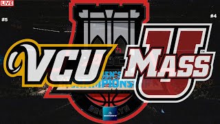 5 VCU vs 4 UMASS A10 Basketball Tournament Quarterfinals Live Game Cast [upl. by Ettennil]