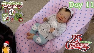 Reborn Countdown to Christmas Changing Baby Hazel  Day 11  Kelli Maple [upl. by Leirbag]