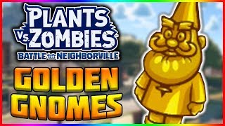 All 24 Golden Gnome Guide  Town Center  Plants vs Zombies Battle For Neighborville [upl. by Kiryt816]