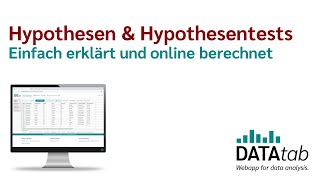 Hypothesen amp Hypothesentests Einfach erklärt und online berechnet [upl. by Melar]