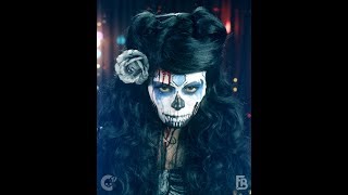 Melting Sugar Skull Makeup Tutorial  Spirit Halloween [upl. by Assiren]