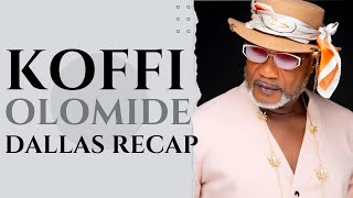 Koffi Olomide Live In Dallas Concert Recap [upl. by Olli]