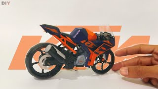 kTM RC390  Making bike with paper and cardboard [upl. by Eyanaj]