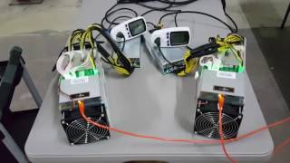 AntMiner T9 vs S9 power and temperature comparison [upl. by Ailahs791]