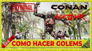 como hacer golems  conan exiles age of war gameplay español [upl. by Kauslick]