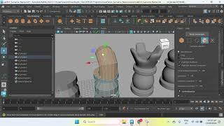 03 maya labEx 1 Chess Pieces Modeling [upl. by Ansev]