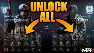 AFTER PATCH UNLOCK ALL TOOL MW3  WARZONE 3  UNLOCK ALL NEW CAMOS OPERATORS amp MORE  w Pekadi [upl. by Loleta]