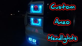 2014 Silverado Custom Anzo Headlights [upl. by Euqenimod]