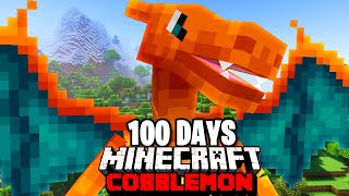 I Spent 100 DAYS in FIRE TYPE ONLY Pokémon Minecraft Vs my Rival Duos Cobblemon [upl. by Kramer]