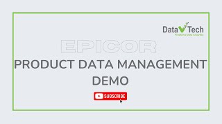 Epicor Product Data Management Demo [upl. by Aihseket]