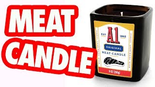 A1 Introduces MEATSCENTED Steak Sauce Candles [upl. by Cinemod]