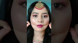 Viral lipstick hack with thread 🧵lipstick lipstickhacks lips makeup shorts youtubeshorts [upl. by Pentha]