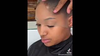 How to Install a Frontal Lace Wig on Low Hairlines [upl. by Ayortal]