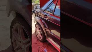 Mercedes 190e Wide Body Kit work sbcmodifier civicmodified modifiedcars shortvideo Shorts [upl. by Lesser]