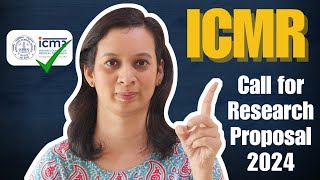 Get CRORES for your research ICMR Call for Research Proposal 2024 [upl. by Anin]