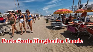 Beach Walk  Porto Santa Margherita  Caorle  2024 [upl. by Nivel]