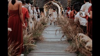 quotPampas Grassquot WEDDING DECOR INSPIRATION of Nysha amp Fariz by Elior Design [upl. by Gavette]