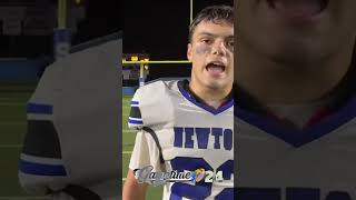 92yard picksix by No 10 Newtowns Caden Cuomo helps hold off Southington 3521 [upl. by Zia]