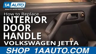 How to Replace Interior Door Handle 9398 Volkswagen Jetta [upl. by Bevis512]