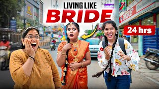 🔥Akka Became BRIDE😱 for 24 hrs  😂FUN Overloaded Challenge😜  Ammu Times [upl. by Hodges]