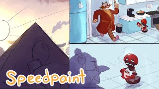 quotMorning With Dr Eggmanquot  Sonic Fancomic Speedpaint 💙 [upl. by Vanna]