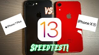 iPhone 7 Plus vs iPhone XR on iOS 13 Speedtest is the XR a good upgrade from 7 Plus [upl. by Rednave]