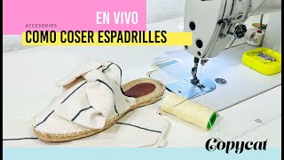 Cómo coser unas espadrilles o alpargatas sin talón [upl. by Ydaf]