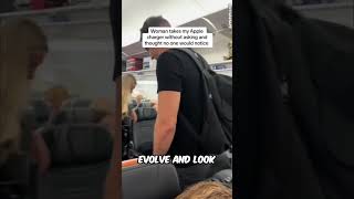 Caught on Camera JetBlue Passengers Theft of Phone Charger Goes Viral shorts fyp viral [upl. by Annmarie]