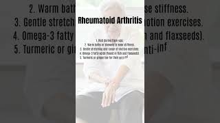 Rheumatoid Arthritis 5 Home Remedies To Get Relief [upl. by Aldred]