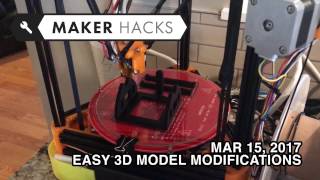 Easy modification of downloaded STL files with Simplify 3D [upl. by Hanikahs]