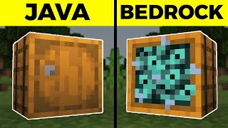 107 DIFERENCIAS ENTRE MINECRAFT JAVA Y BEDROCK [upl. by Herstein]