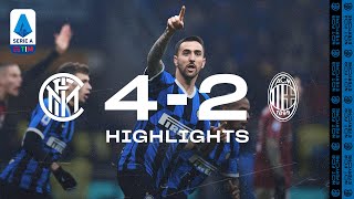 INTER 42 AC MILAN  HIGHLIGHTS  A comeback for the ages 😍⚫🔵 [upl. by Submuloc]