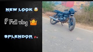 Modified splonder bike 🔥 New sticker 🤯 viral modified splendor vlog tranding [upl. by Yellat351]