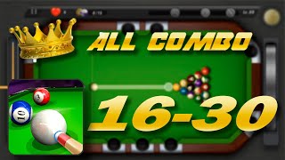 POOKING Billiards City ▶ ALL COMBO ▶ GamePlay AMAZING SHOTS 🎱 Level 16  30 [upl. by Robinia]