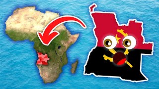 Angola  Geography amp Provinces  Countries of the World [upl. by Ardath]