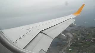 Aurigny Embraer 195 Very Steep Take Off from Guernsey [upl. by Bigford390]