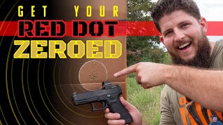 How to Sight In a Handgun Red Dot [upl. by Ennayk]