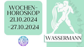 ♒ Wochenhoroskop  Wassermann  2110271024  KW 432024 [upl. by Laeria]