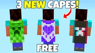 3 NEW MINECRAFT CAPES How to redeem for Bedrock amp JAVA Minecraft 15 Year Anniversary Capes [upl. by Jarus]