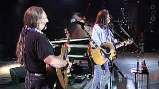 Neil Young with Willie Nelson  Four Strong Winds Live at Farm Aid 1995 [upl. by Watkins]