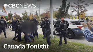 Several arrested after violent clashes outside of Hindu temples in BC and Ontario  Canada Tonight [upl. by Haissem]