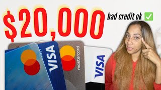 💸20000 in Credit Cards With Soft Pull Preapproval Holiday ShoppingAmazon amp more Bad Credit OK✅ [upl. by Juno]