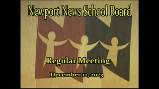 School Board Meeting December 12 2023 [upl. by Sivrep]