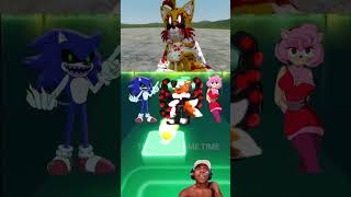 Sonic EXE vs Tails Nine EXE vs Hot Amy Rose x Coffin Dance Tiles Hop shorts [upl. by Onitsuj]