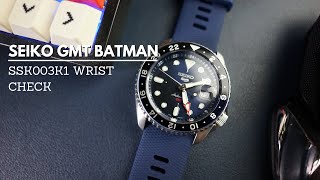 Seiko 5 SSK003K1  GMT BATMAN [upl. by Ahsiugal]