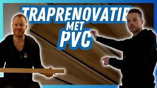 Traprenovatie  Trap Bekleden Met PVC [upl. by Flavio]