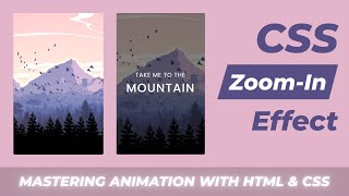 Image Zoom on Hover effect using HTML amp CSS  CSS Image effects  CSS animation tutorial in Hindi [upl. by Akkeber]